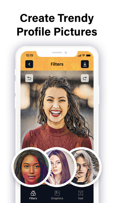 Emulate iPhone app PFP Maker: Profile Picture using MyAndroid
