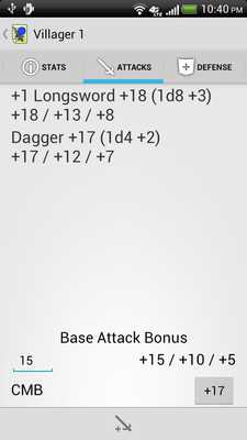 Emulate Android APK PFRPG Character Sheet Emulate Android APK PFRPG Character Sheet