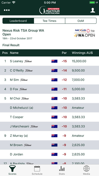 Emulate iPhone app PGA Tour of Australasia using MyAndroid Emulate iPhone app PGA Tour of Australasia using MyAndroid