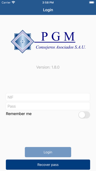 Emulate iPhone app PGM Consejeros using MyAndroid Emulate iPhone app PGM Consejeros using MyAndroid