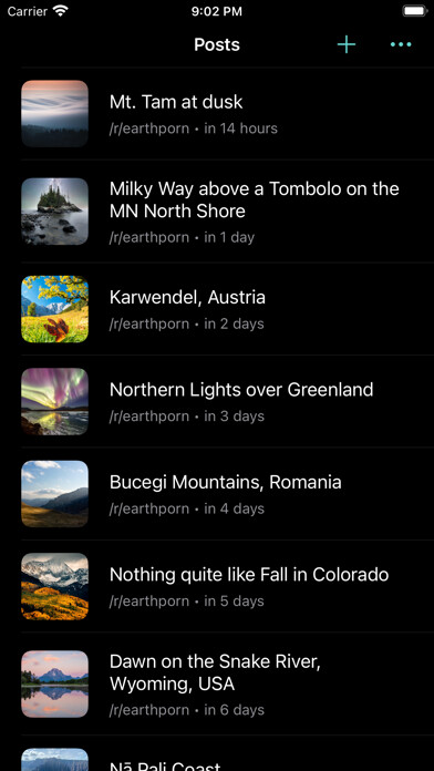 Emulate iPhone app Phantom for Reddit using MyAndroid