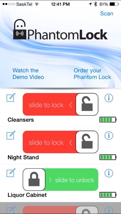 Emulate iPhone app PhantomLock Keyless Invisible Cabinet and Drawer Lock System using MyAndroid Emulate iPhone app PhantomLock Keyless Invisible Cabinet and Drawer Lock System using MyAndroid