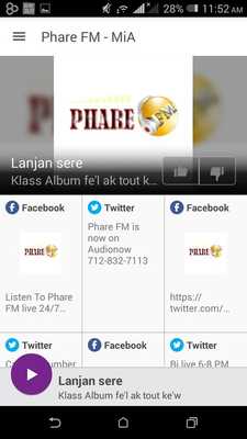 Emulate Android APK Phare FM - MiA
