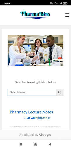 Run android online APK Pharmabiro: Pharmacy Books, Notes & Drugs Info from MyAndroid or emulate Pharmabiro: Pharmacy Books, Notes & Drugs Info using MyAndroid