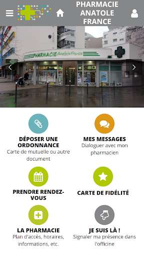 Run android online APK Pharmacie Anatole France from MyAndroid or emulate Pharmacie Anatole France using MyAndroid
