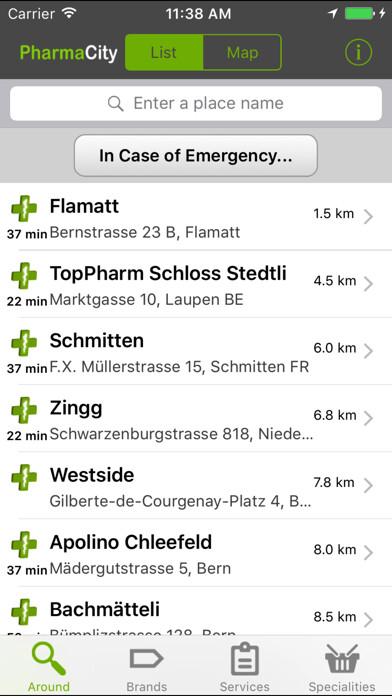 Emulate iPhone app PharmaCity using MyAndroid