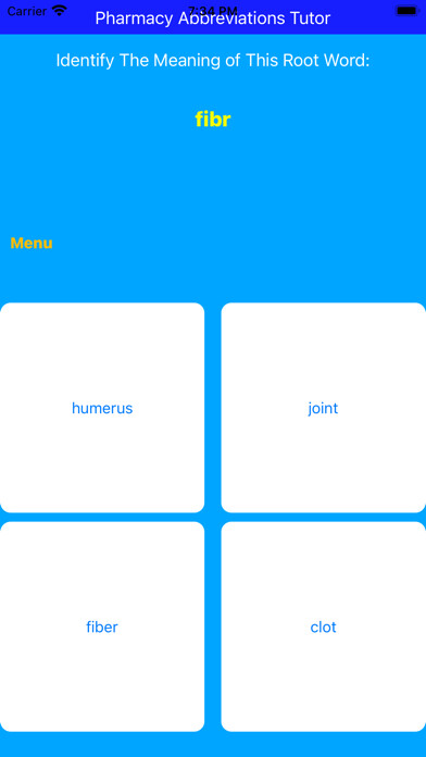 Emulate iPhone app Pharmacy Abbreviations Tutor using MyAndroid Emulate iPhone app Pharmacy Abbreviations Tutor using MyAndroid