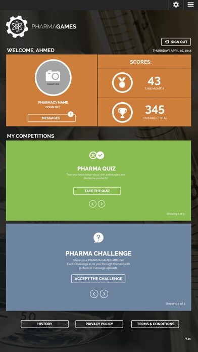 Emulate iPhone app PharmaGames Belgique using MyAndroid