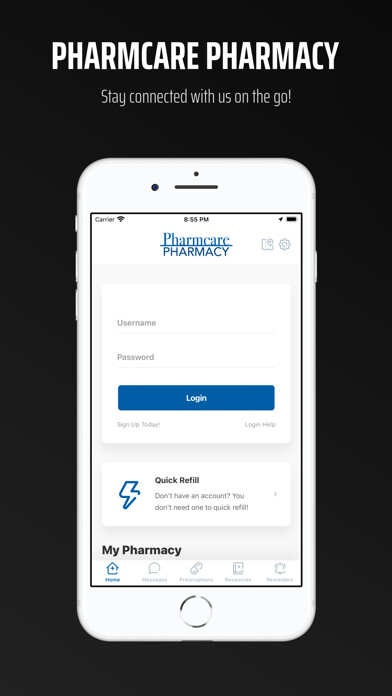 Emulate iPhone app Pharmcare Pharmacy using MyAndroid