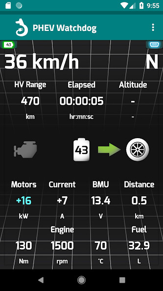 Run android online APK PHEV Watchdog Free from MyAndroid or emulate PHEV Watchdog Free using MyAndroid