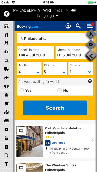 Emulate iPhone app Philadelphia - Wiki using MyAndroid