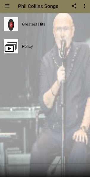 Run android online APK Phil Collins Songs from MyAndroid or emulate Phil Collins Songs using MyAndroid