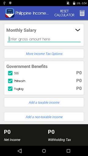 Run android online APK Phil. Income Tax Calculator from MyAndroid or emulate Phil. Income Tax Calculator using MyAndroid