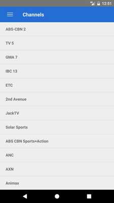 Emulate Android APK Philippine Television Guide