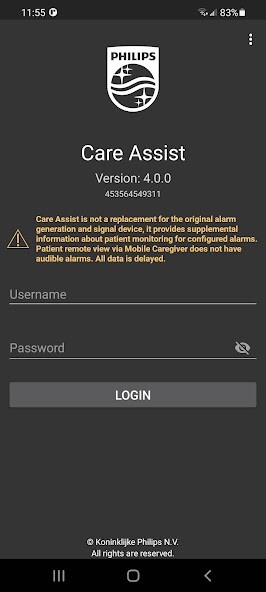 Emulate iPhone app Philips Care Assist using MyAndroid