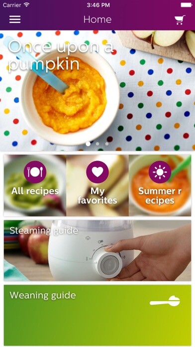 Emulate iPhone app Philips Easy Weaning using MyAndroid Emulate iPhone app Philips Easy Weaning using MyAndroid