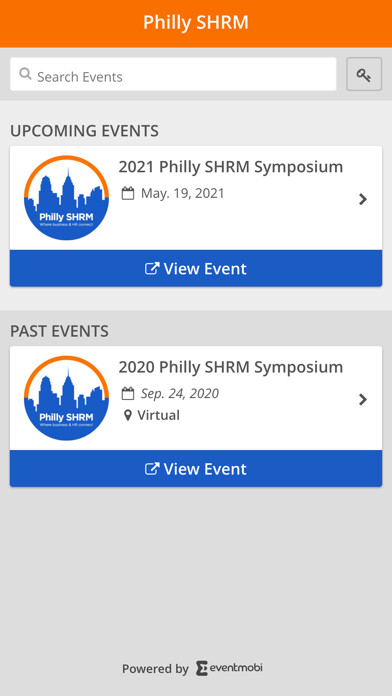 Emulate iPhone app Philly SHRM using MyAndroid