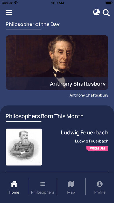 Emulate iPhone app Philosophers Museum using MyAndroid Emulate iPhone app Philosophers Museum using MyAndroid