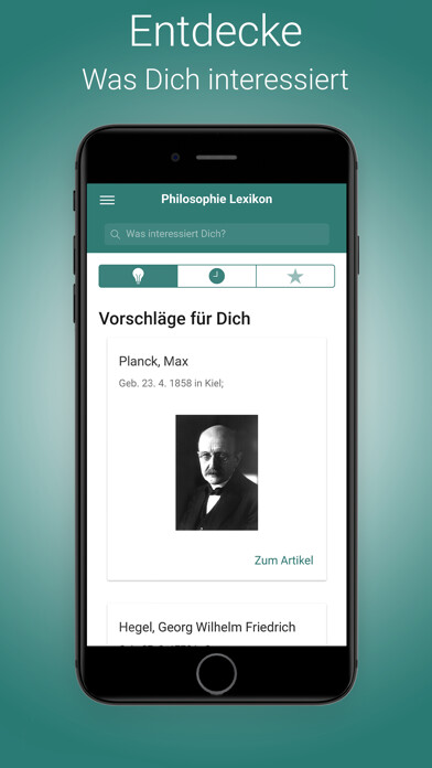 Emulate iPhone app Philosophie Lexikon using MyAndroid
