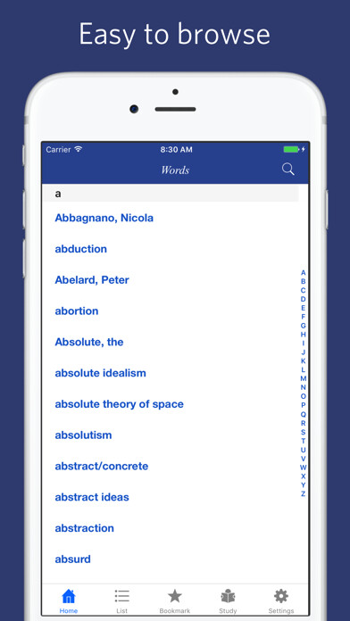 Emulate iPhone app Philosophy Dictionary using MyAndroid Emulate iPhone app Philosophy Dictionary using MyAndroid