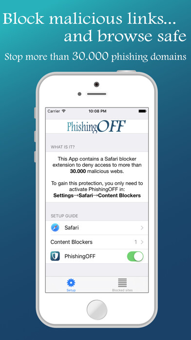 Emulate iPhone app PhishingOFF for Safari using MyAndroid Emulate iPhone app PhishingOFF for Safari using MyAndroid