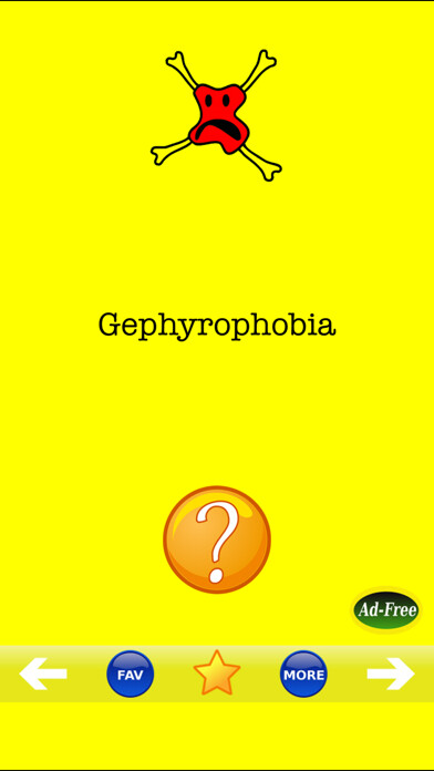 Emulate iPhone app Phobias 500 Scary Encyclopedia using MyAndroid