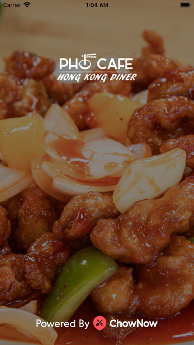 Emulate iPhone app Pho Cafe Hong Kong Diner using MyAndroid Emulate iPhone app Pho Cafe Hong Kong Diner using MyAndroid