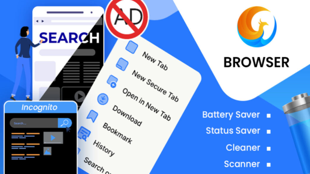 Run android online APK Phoenix Fast  Private Browser from MyAndroid or emulate Phoenix Fast  Private Browser using MyAndroid