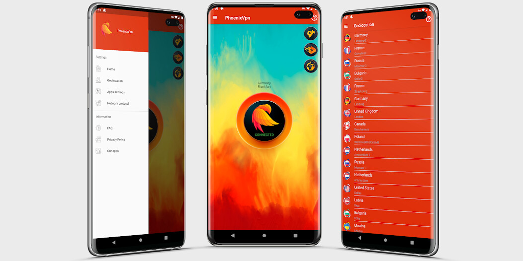 Run android online APK PHOENIX VPN from MyAndroid or emulate PHOENIX VPN using MyAndroid