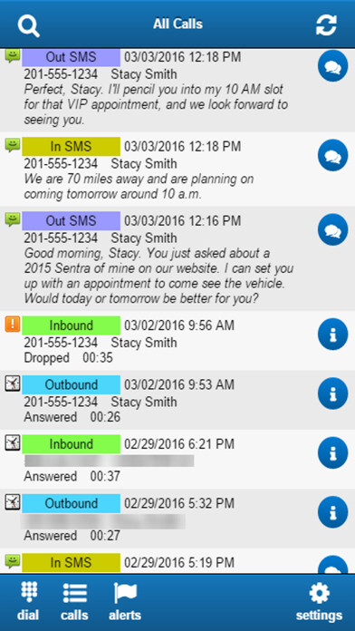 Emulate iPhone app Phone Call Track using MyAndroid