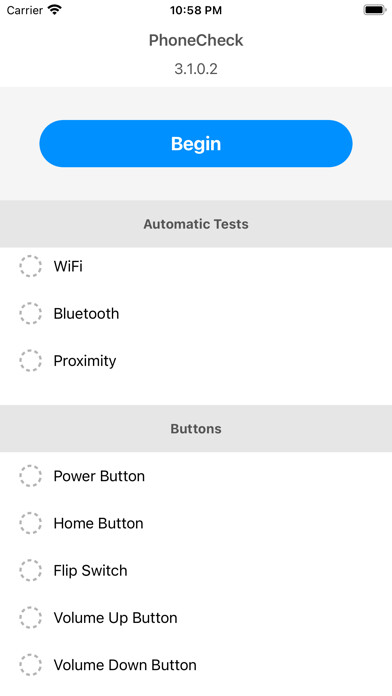 Emulate iPhone app Phonecheck using MyAndroid