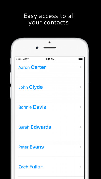 Emulate iPhone app Phone Contacts Book - Senior and Elderly Citizens using MyAndroid