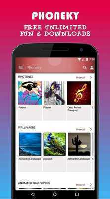 Emulate Android APK PHONEKY Ringtones  Wallpapers
