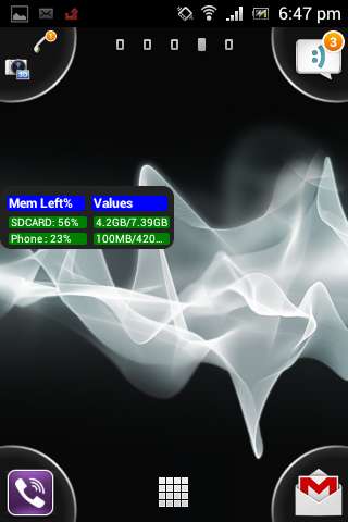 Run android online APK Phone Memory Widget from MyAndroid or emulate Phone Memory Widget using MyAndroid