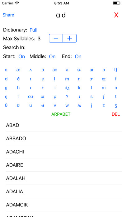 Emulate iPhone app Phonemic Dictionary using MyAndroid Emulate iPhone app Phonemic Dictionary using MyAndroid