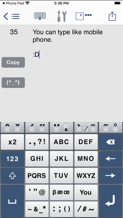 Emulate iPhone app Phone Pad SMS / Mail Keyboard using MyAndroid Emulate iPhone app Phone Pad SMS / Mail Keyboard using MyAndroid