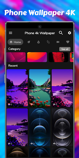Run android online APK Phone Wallpaper 4K from MyAndroid or emulate Phone Wallpaper 4K using MyAndroid