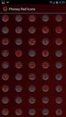 Emulate Android APK Phoney Red Apex Nova ADW Holo