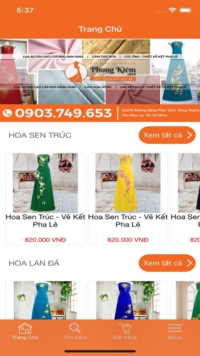 Emulate iPhone app PhongKiem - Áo Dài Phong Kiêm using MyAndroid Emulate iPhone app PhongKiem - Áo Dài Phong Kiêm using MyAndroid