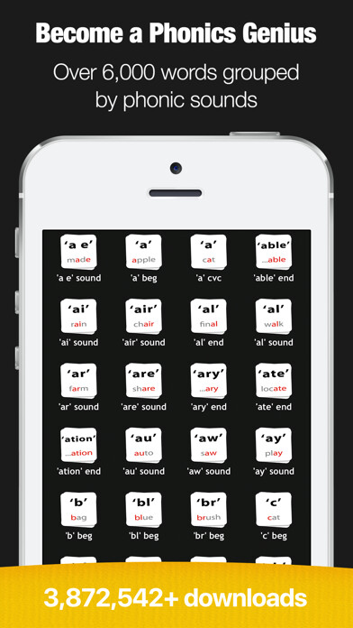 Emulate iPhone app Phonics Genius using MyAndroid