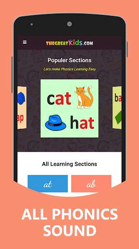 Run android online APK Phonics Sounds For Kids from MyAndroid or emulate Phonics Sounds For Kids using MyAndroid
