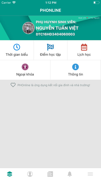 Emulate iPhone app PHOnline - Sổ liên lạc điện tử using MyAndroid Emulate iPhone app PHOnline - Sổ liên lạc điện tử using MyAndroid