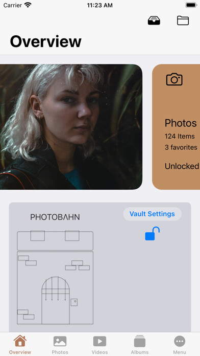 Emulate iPhone app Photobahn - Photo Vault using MyAndroid