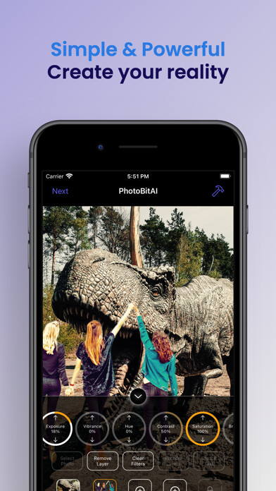 Emulate iPhone app PhotoBitAI using MyAndroid