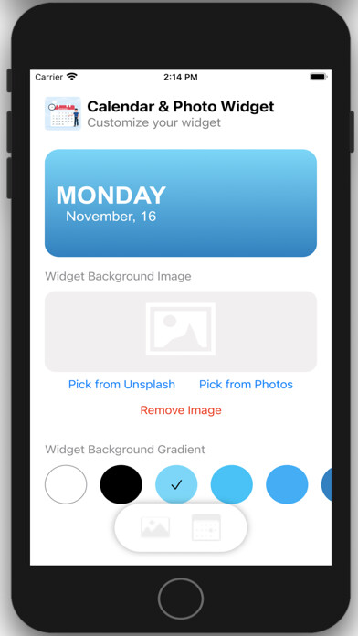 Emulate iPhone app Photo Calendar Widget· Simple using MyAndroid Emulate iPhone app Photo Calendar Widget· Simple using MyAndroid