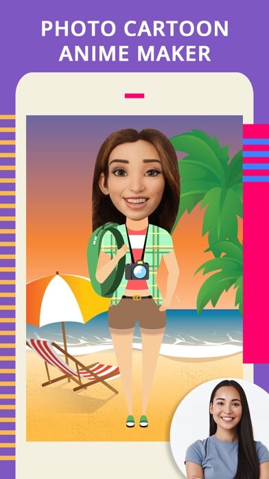 Emulate iPhone app Photo Cartoon Anime Maker using MyAndroid