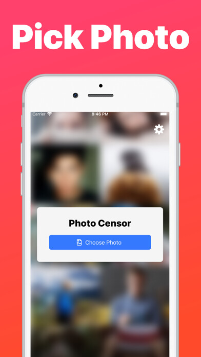 Emulate iPhone app Photo Censor - Pixelate & Blur using MyAndroid