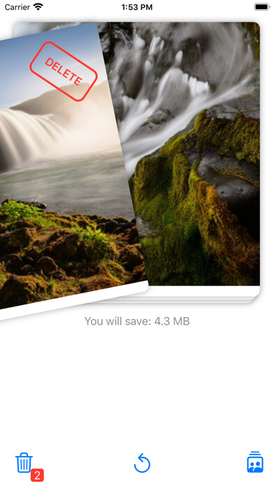 Emulate iPhone app Photo Cleaner-Delete w/ Swipe using MyAndroid Emulate iPhone app Photo Cleaner-Delete w/ Swipe using MyAndroid
