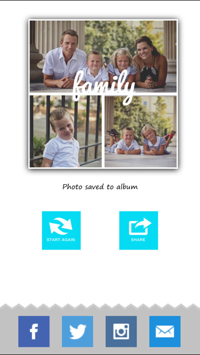 Emulate iPhone app Photo Collage Editor - Create and Share using MyAndroid