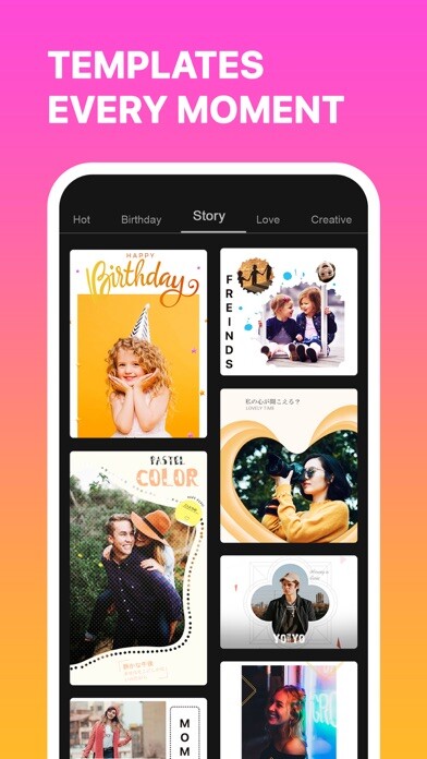 Emulate iPhone app Photo Collage Maker : Layout using MyAndroid